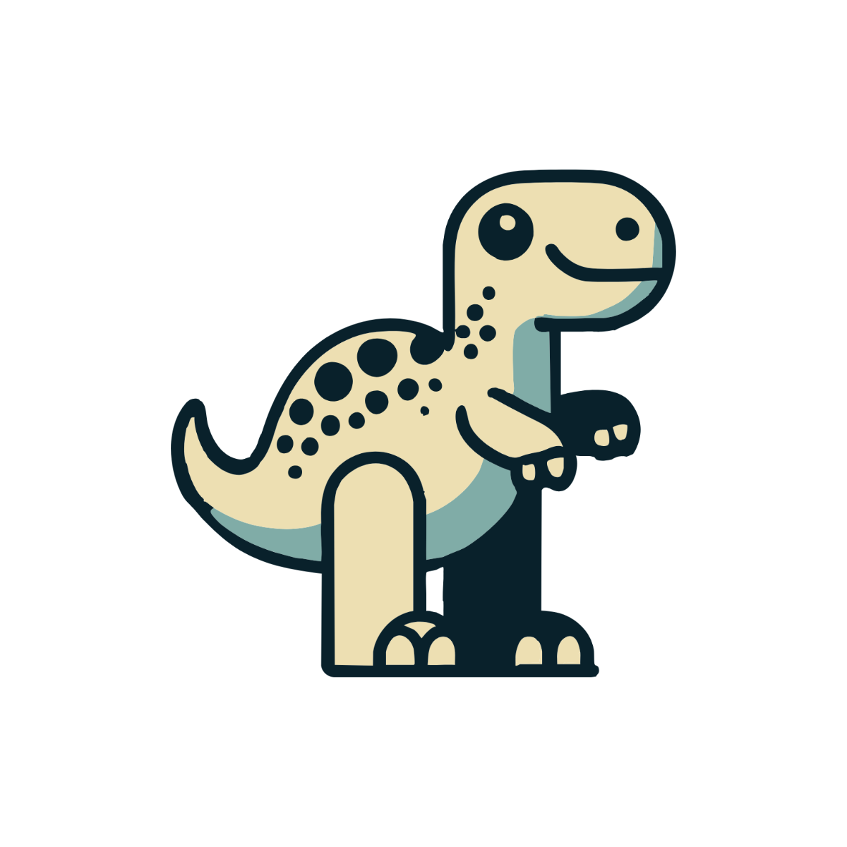 Simple Dinosaur Clipart