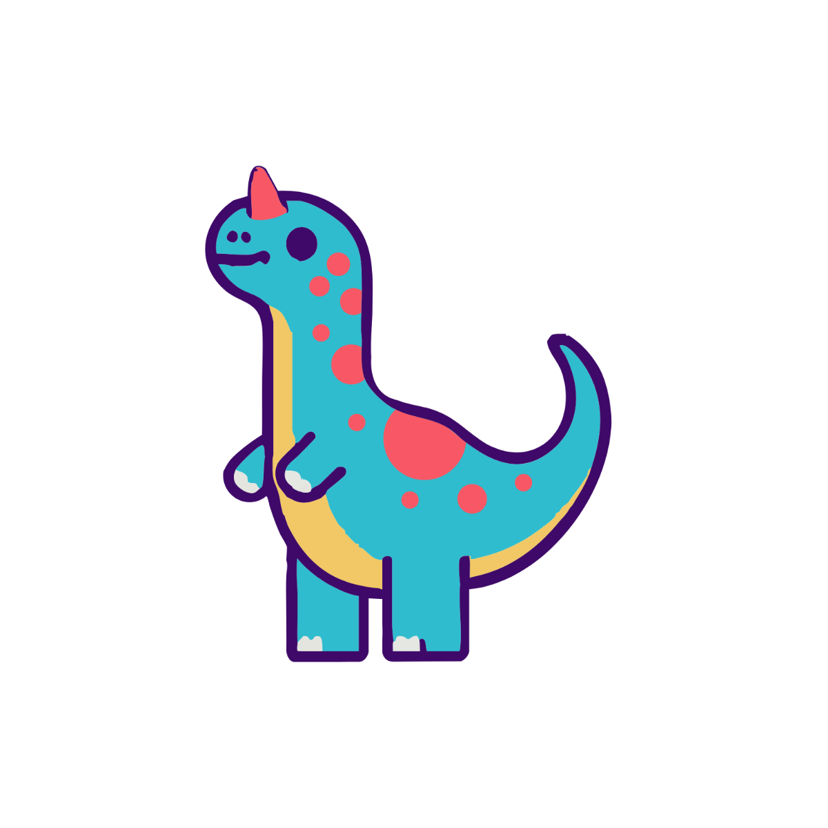 Colorful Dinosaur Clipart