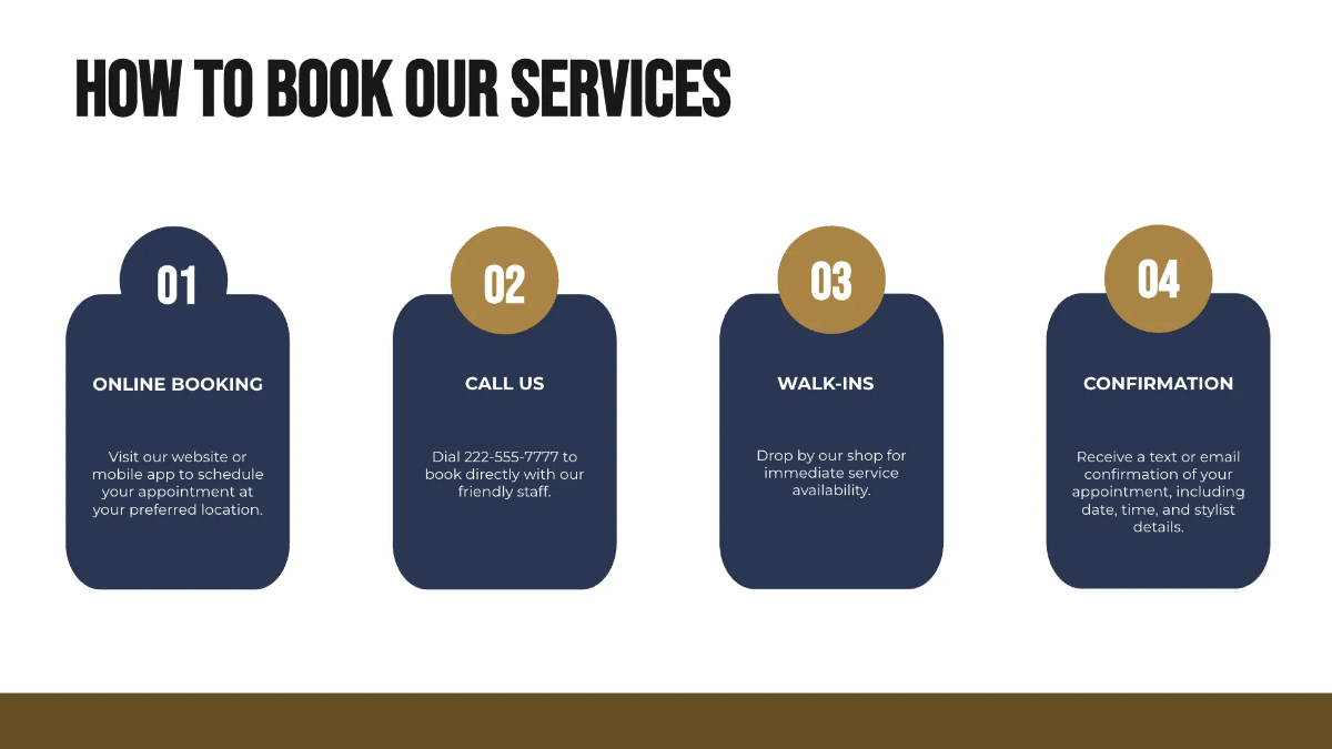 Free Barber Shop Presentation Template to Edit Online