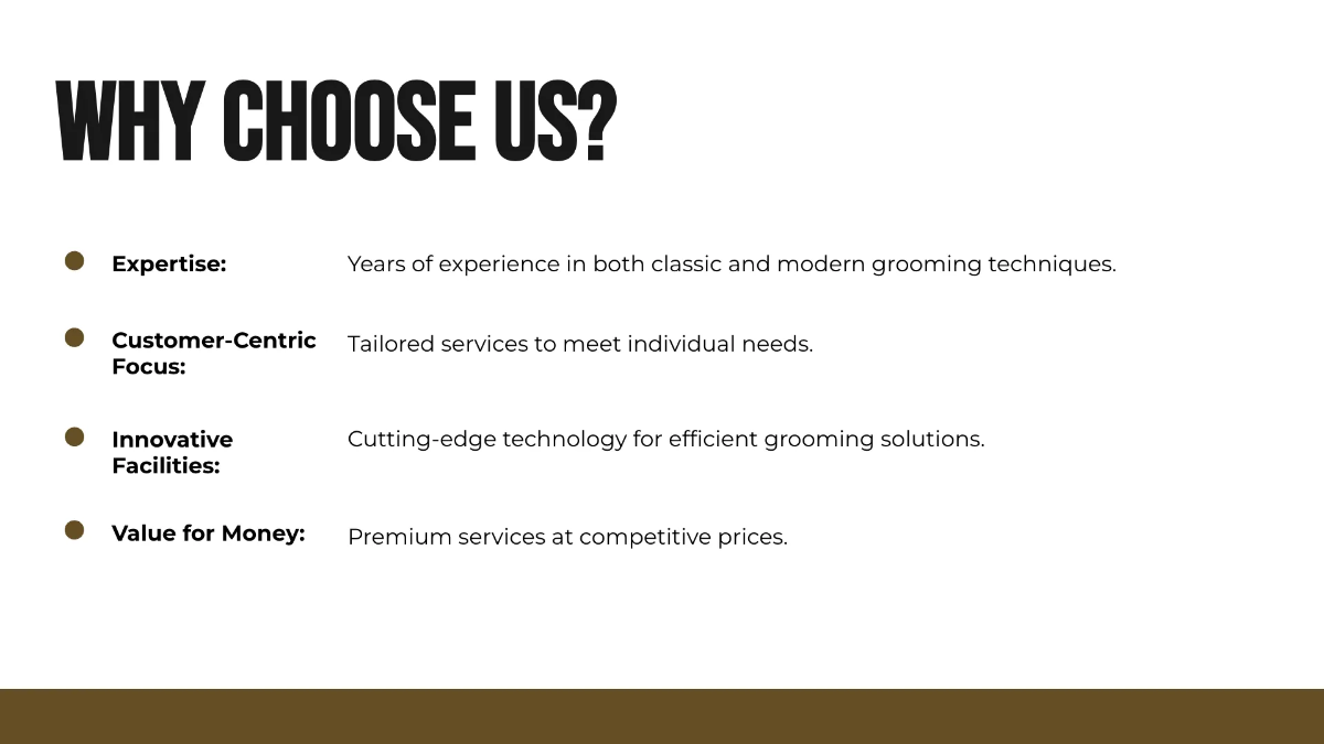 Free Barber Shop Presentation Template to Edit Online