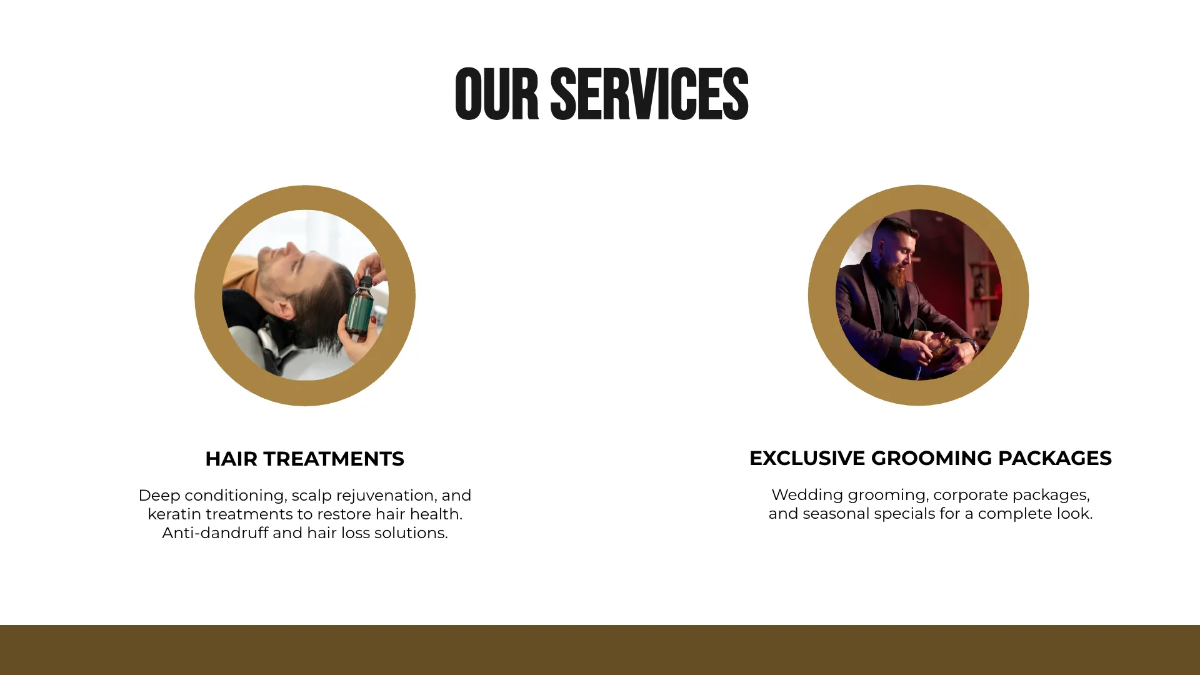 Free Barber Shop Presentation Template to Edit Online