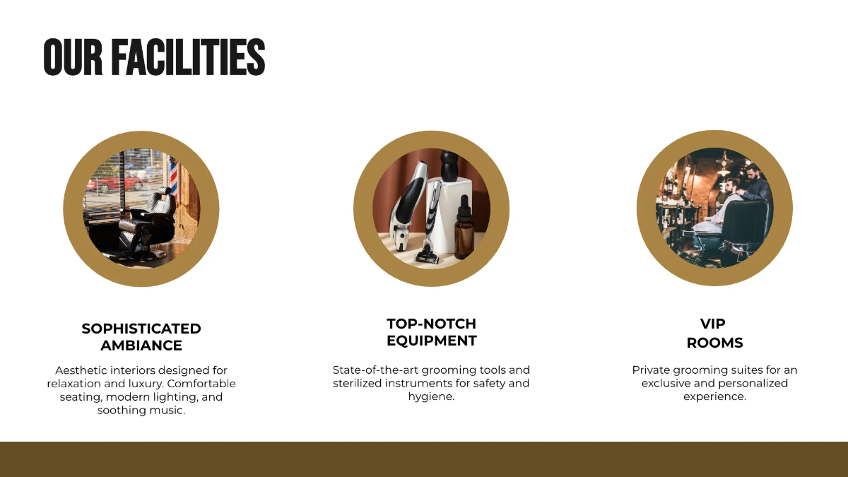 Free Barber Shop Presentation Template to Edit Online