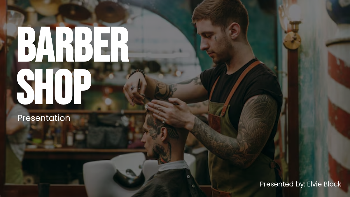 Free Barber Shop Presentation Template - Edit Online & Download