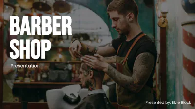 Free Barber Shop Presentation Template to Edit Online