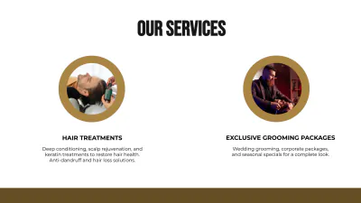Free Barber Shop Presentation Template to Edit Online