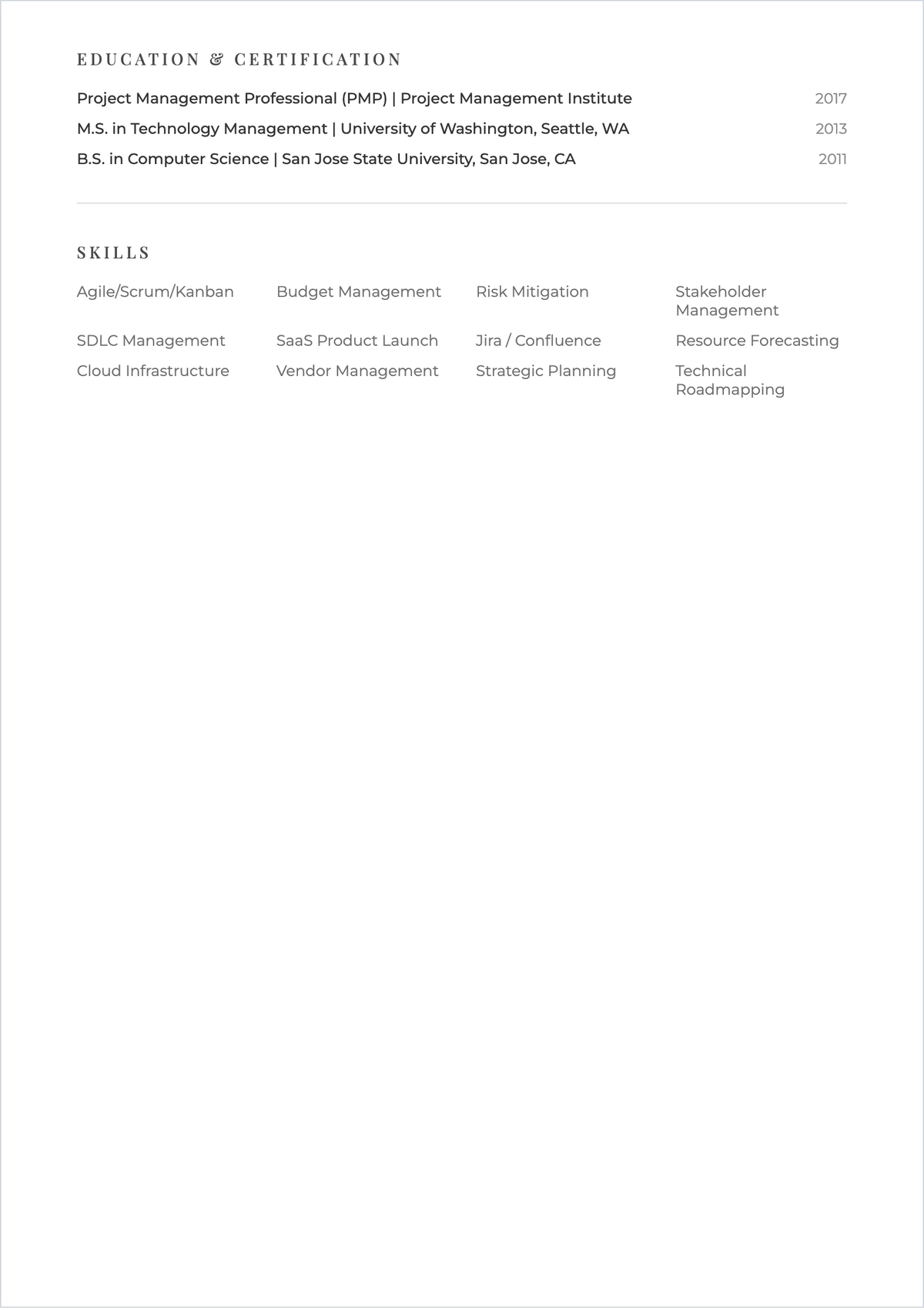 Free Job-Winning Resume Format Template to Edit Online