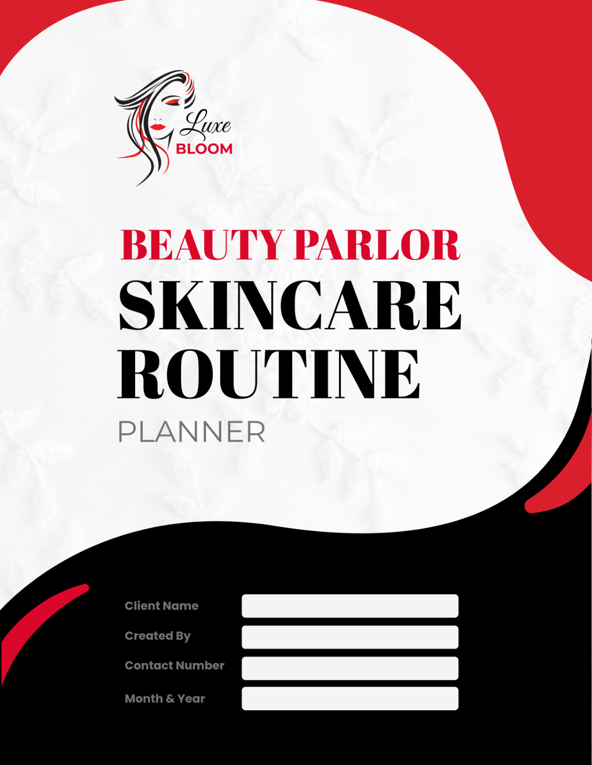 Free Beauty Parlor Skin Care Routine Planner Template - Edit Online & Download