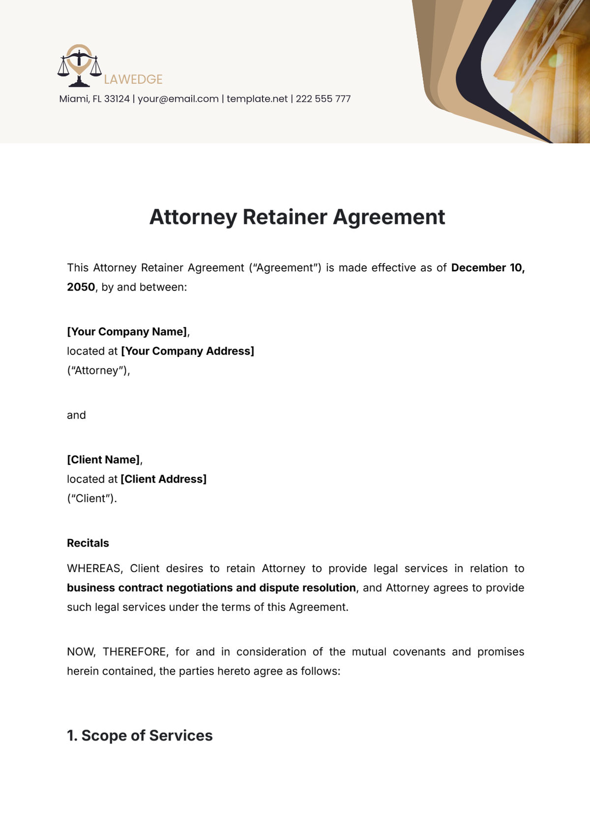 Attorney Retainer Agreement Template - Edit Online & Download