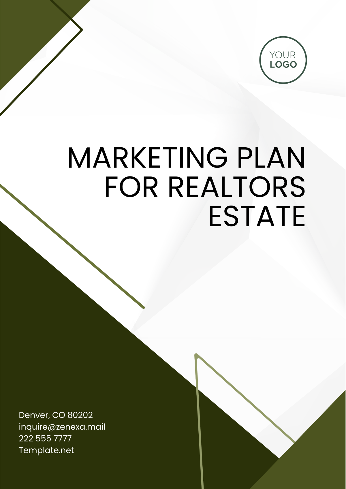 Marketing Plan for Realtors Estate Template - Edit Online & Download