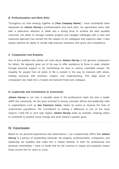 Free Personal Affidavit of Character Template to Edit Online