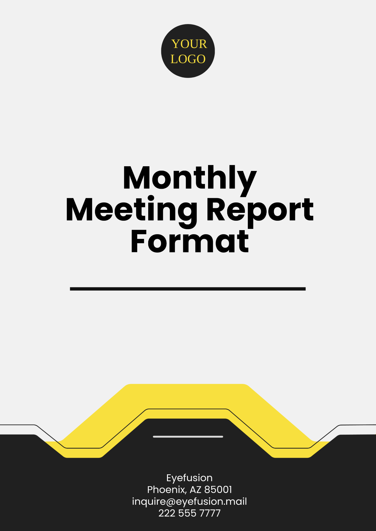 Monthly Meeting Report Format Template - Edit Online & Download