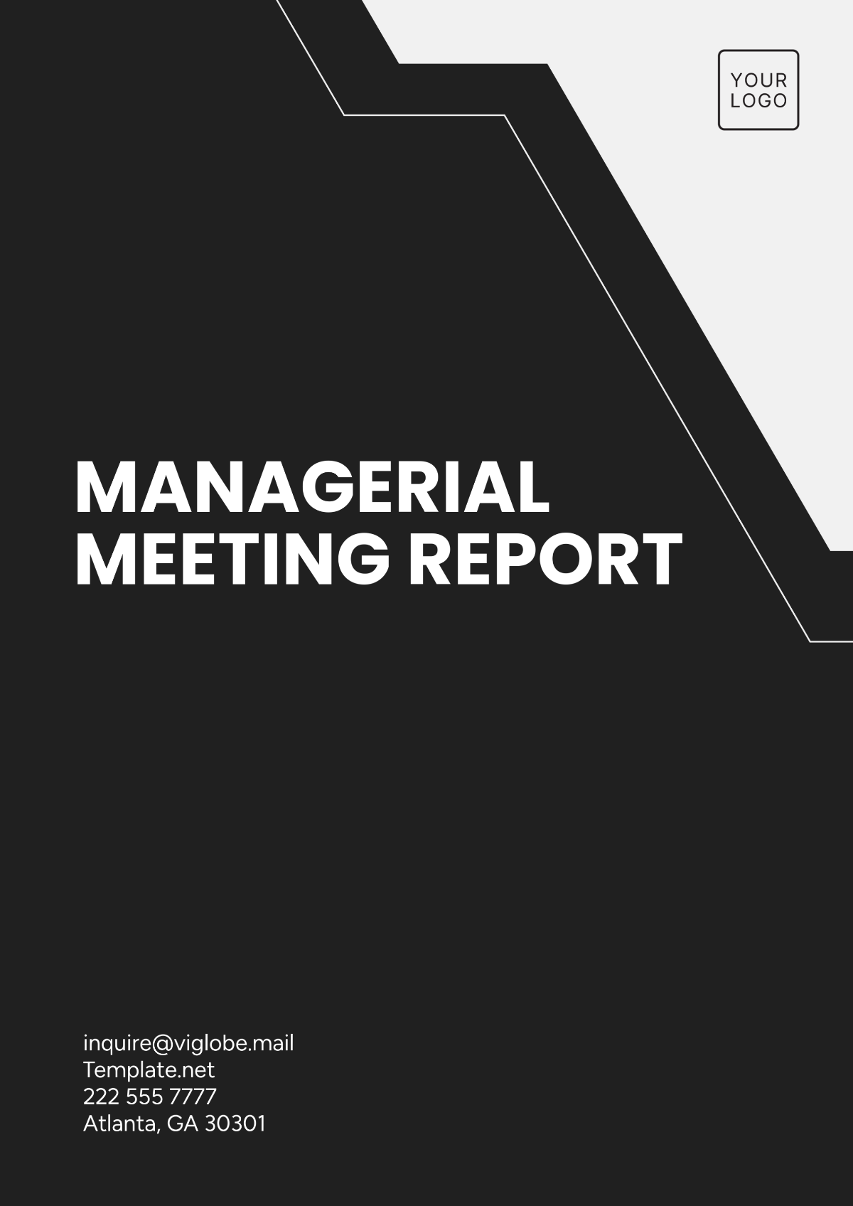 Managerial Meeting Report Template - Edit Online & Download