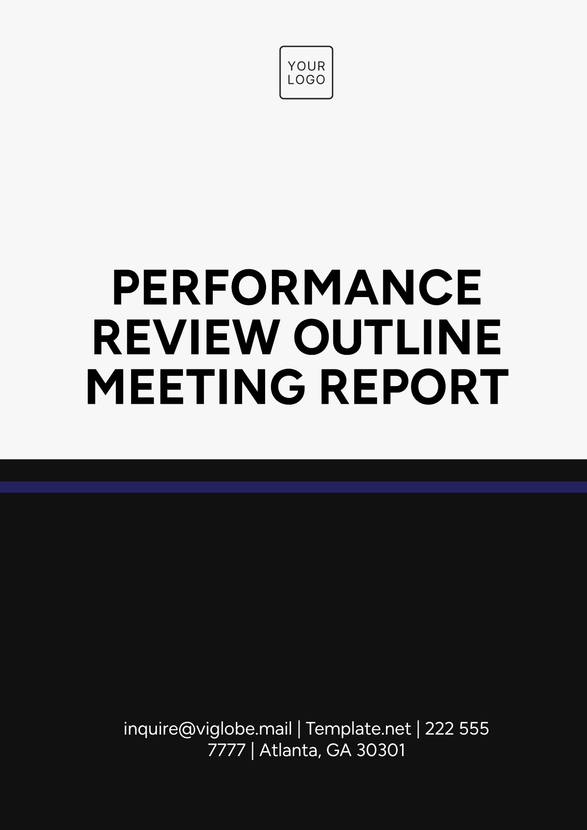 Performance Review Outline Meeting Report Template - Edit Online & Download