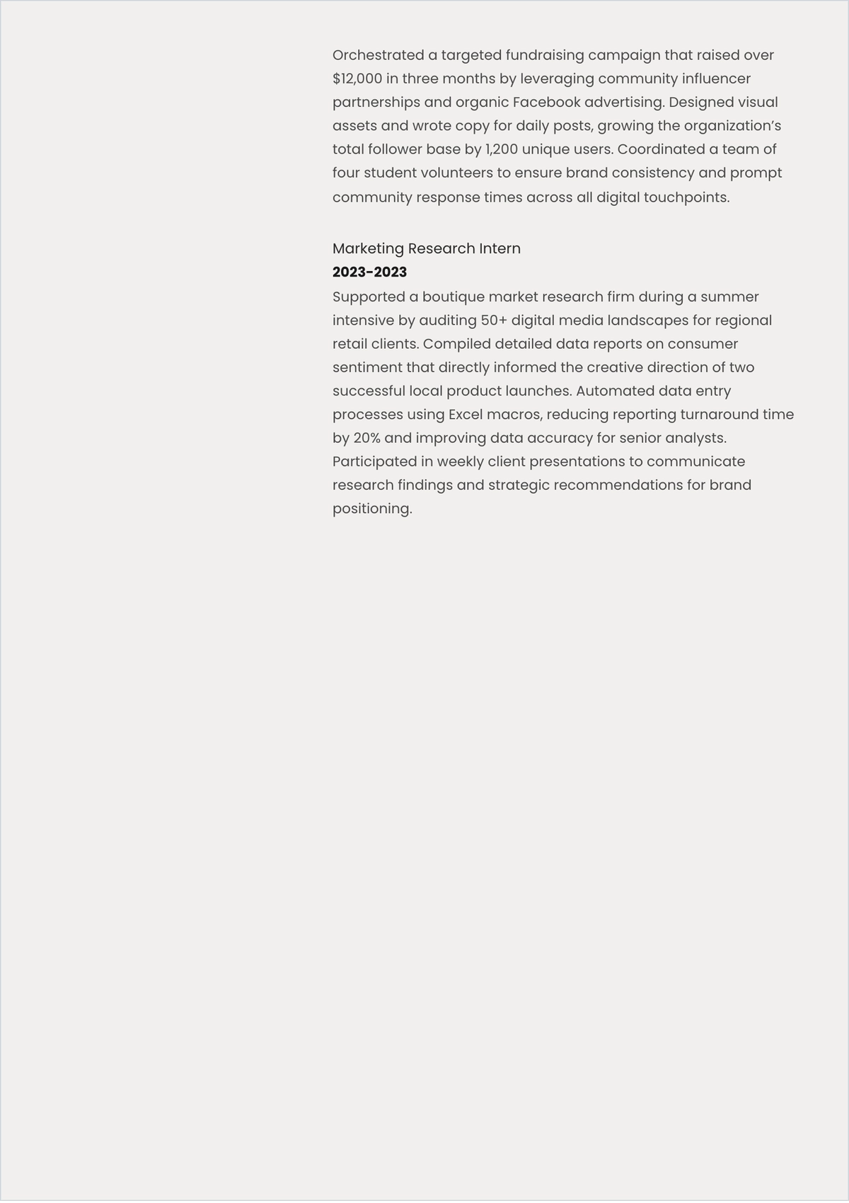 Free Best Resume Layout for Students Template to Edit Online