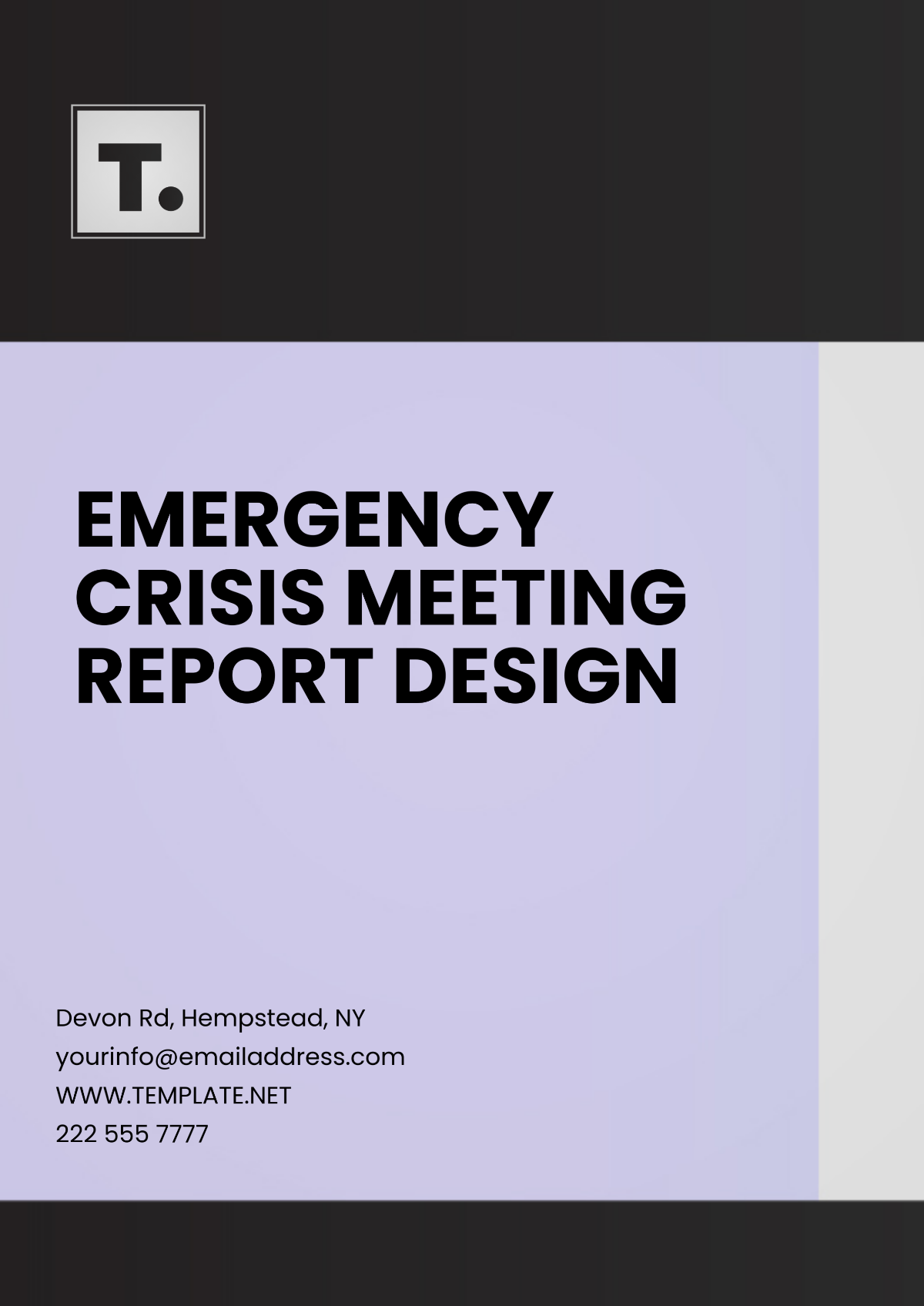 Emergency Crisis Meeting Report Design Template - Edit Online & Download