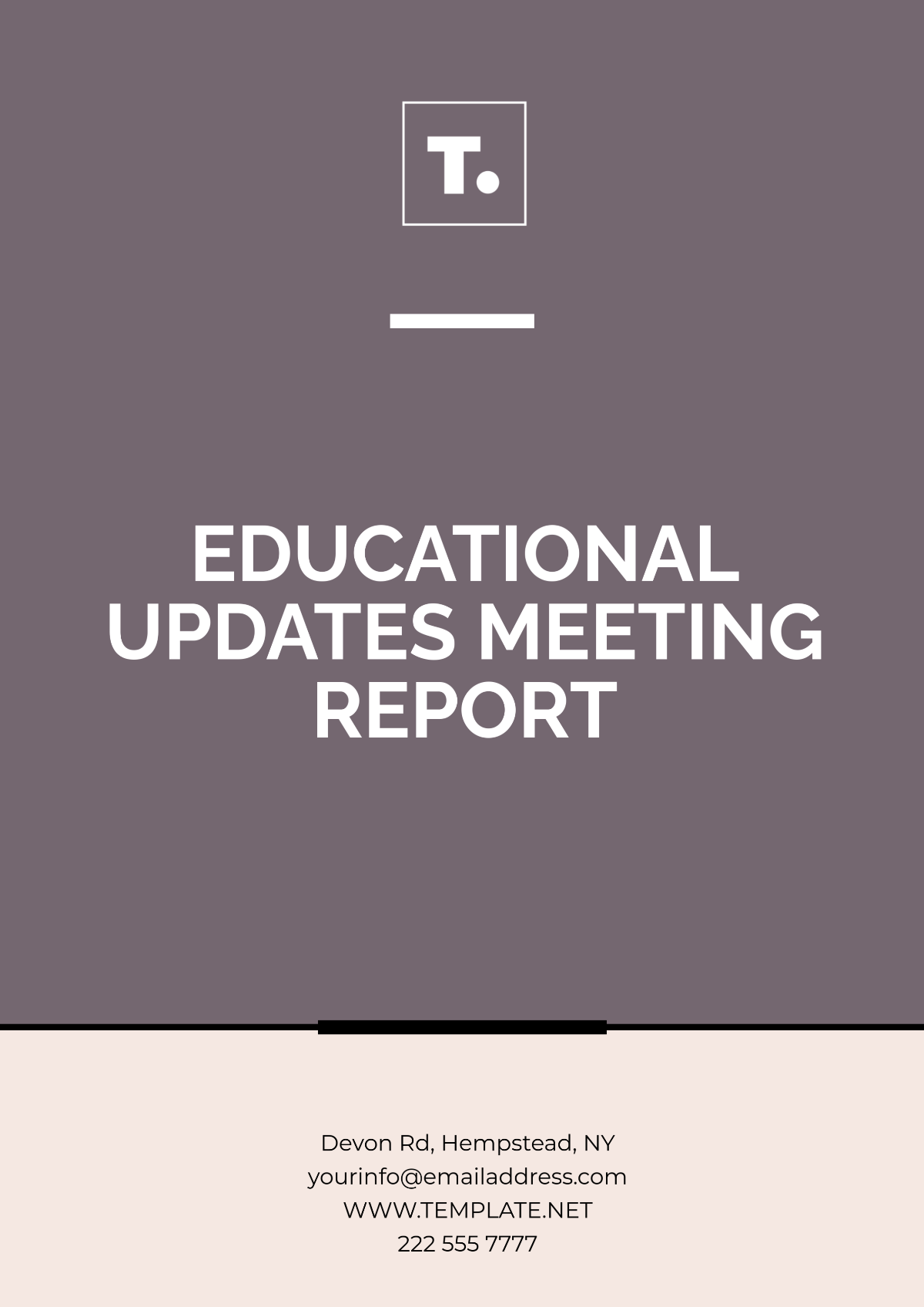 Educational Updates Meeting Report Template - Edit Online & Download