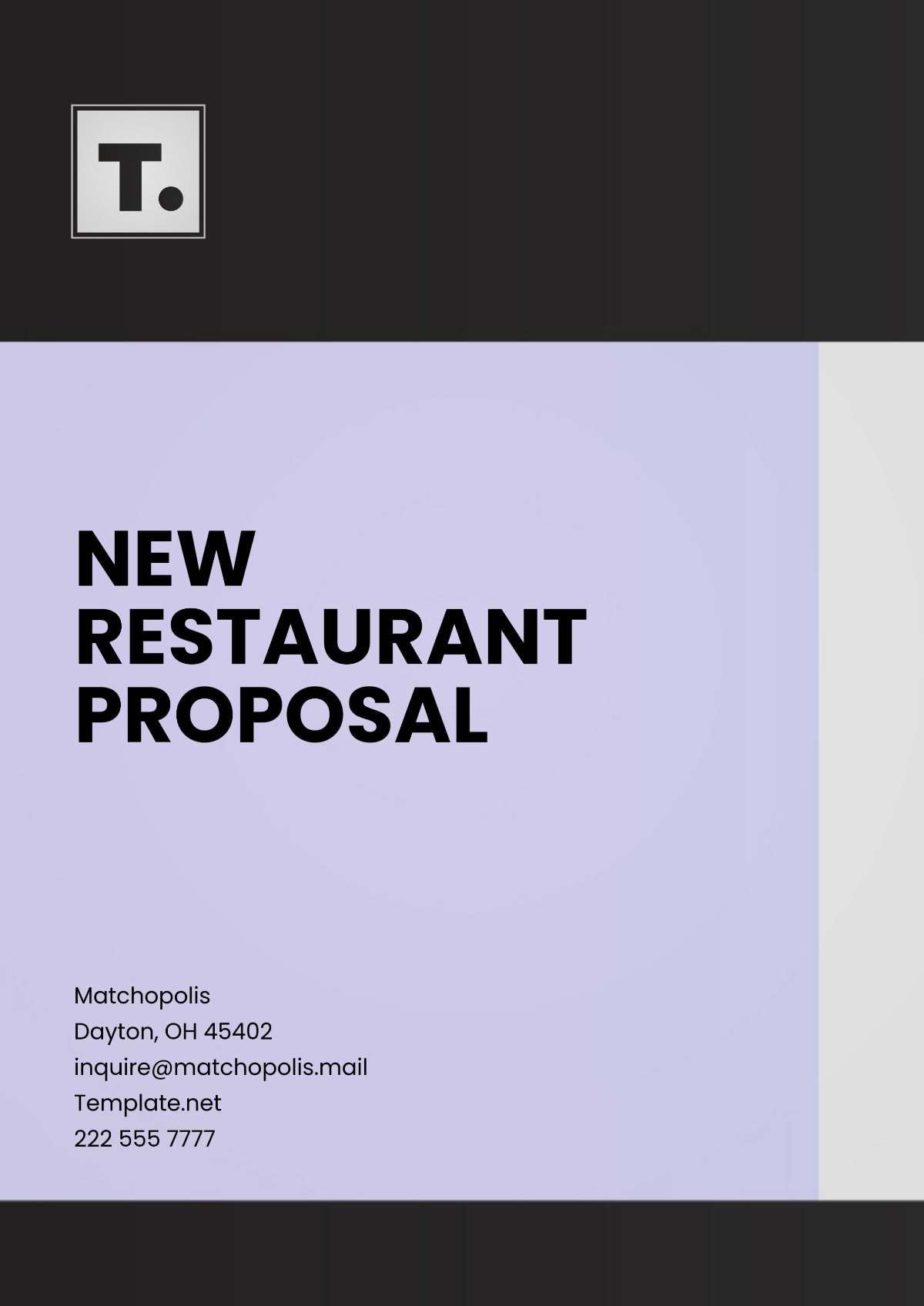 New Restaurant Proposal Template - Edit Online & Download