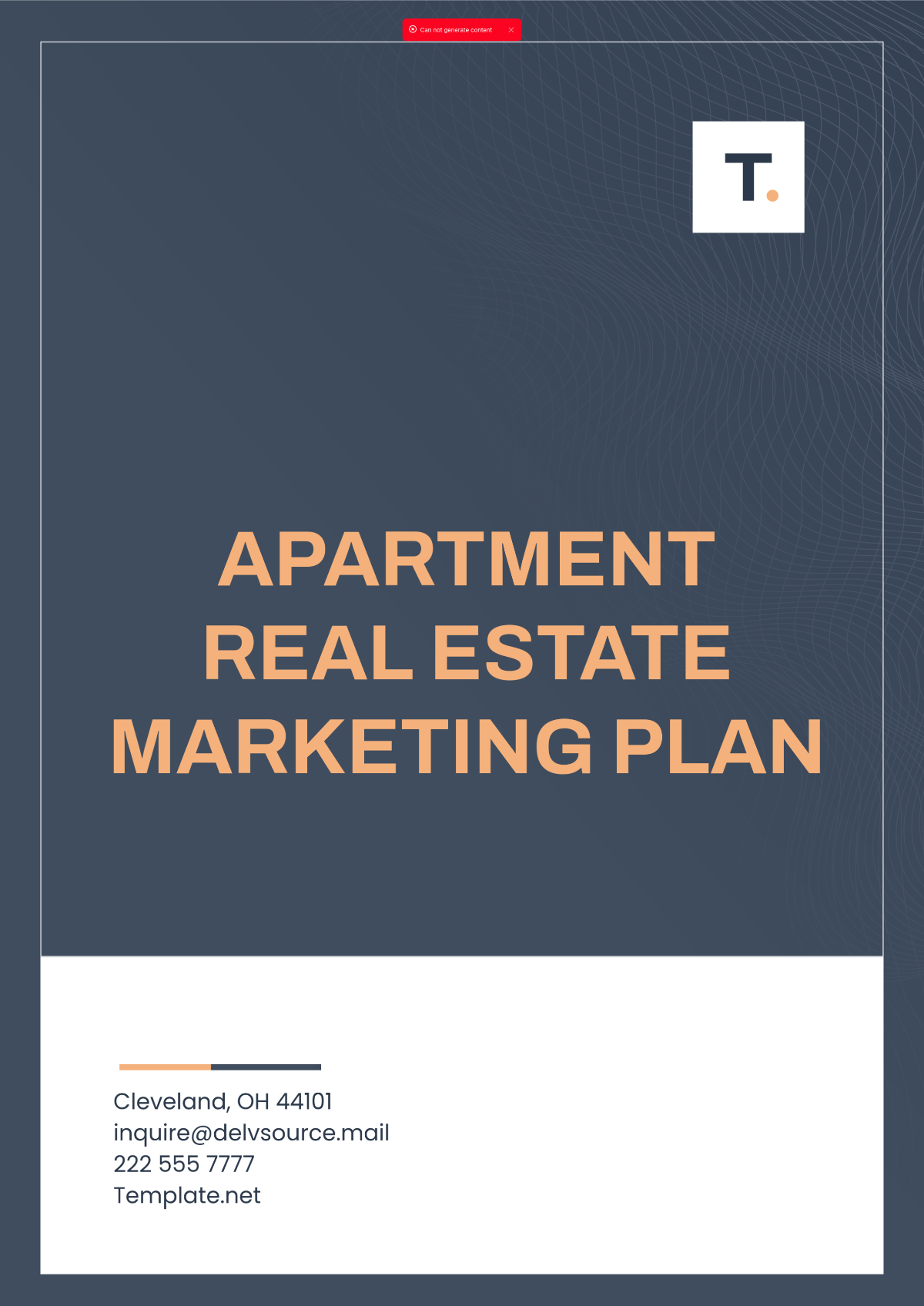 Apartment Real Estate Marketing Plan Template - Edit Online & Download