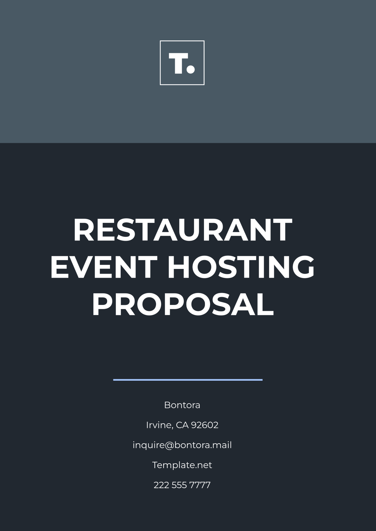 Restaurant Event Hosting Proposal Template - Edit Online & Download