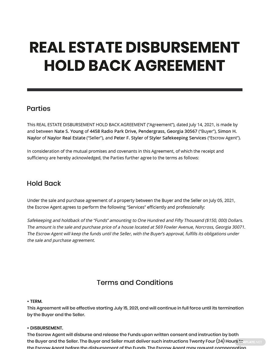 Real Estate Team Agreement Template Google Docs, Word, Apple Pages