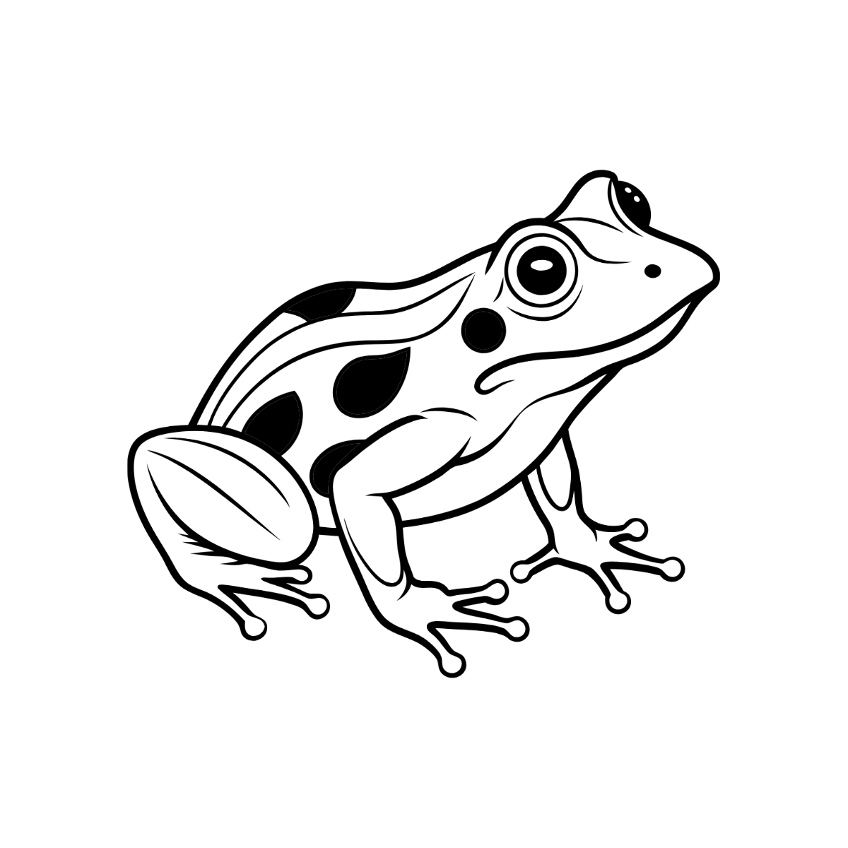 Free Transparent Frog Clipart Template