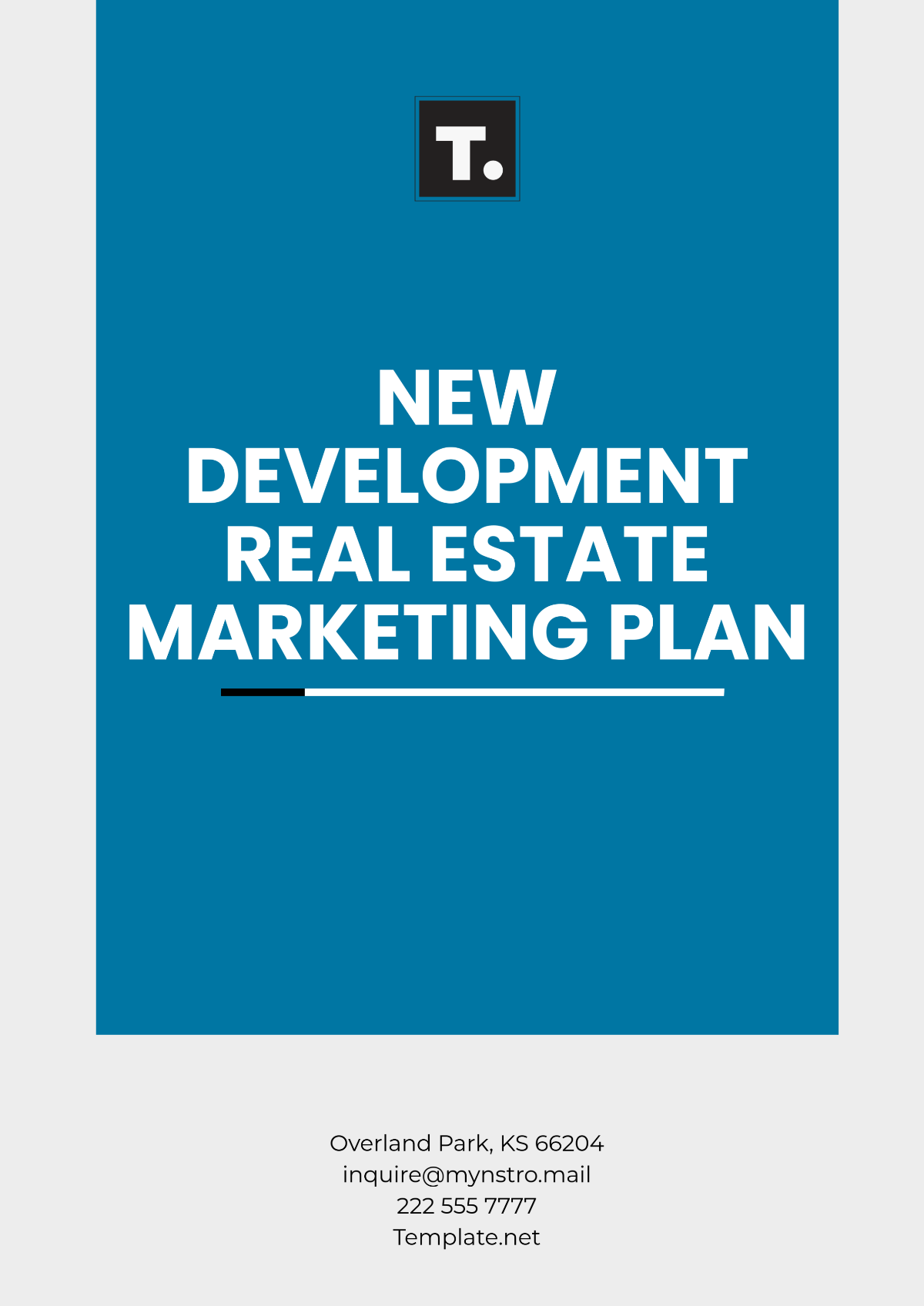 New Development Real Estate Marketing Plan Template - Edit Online & Download