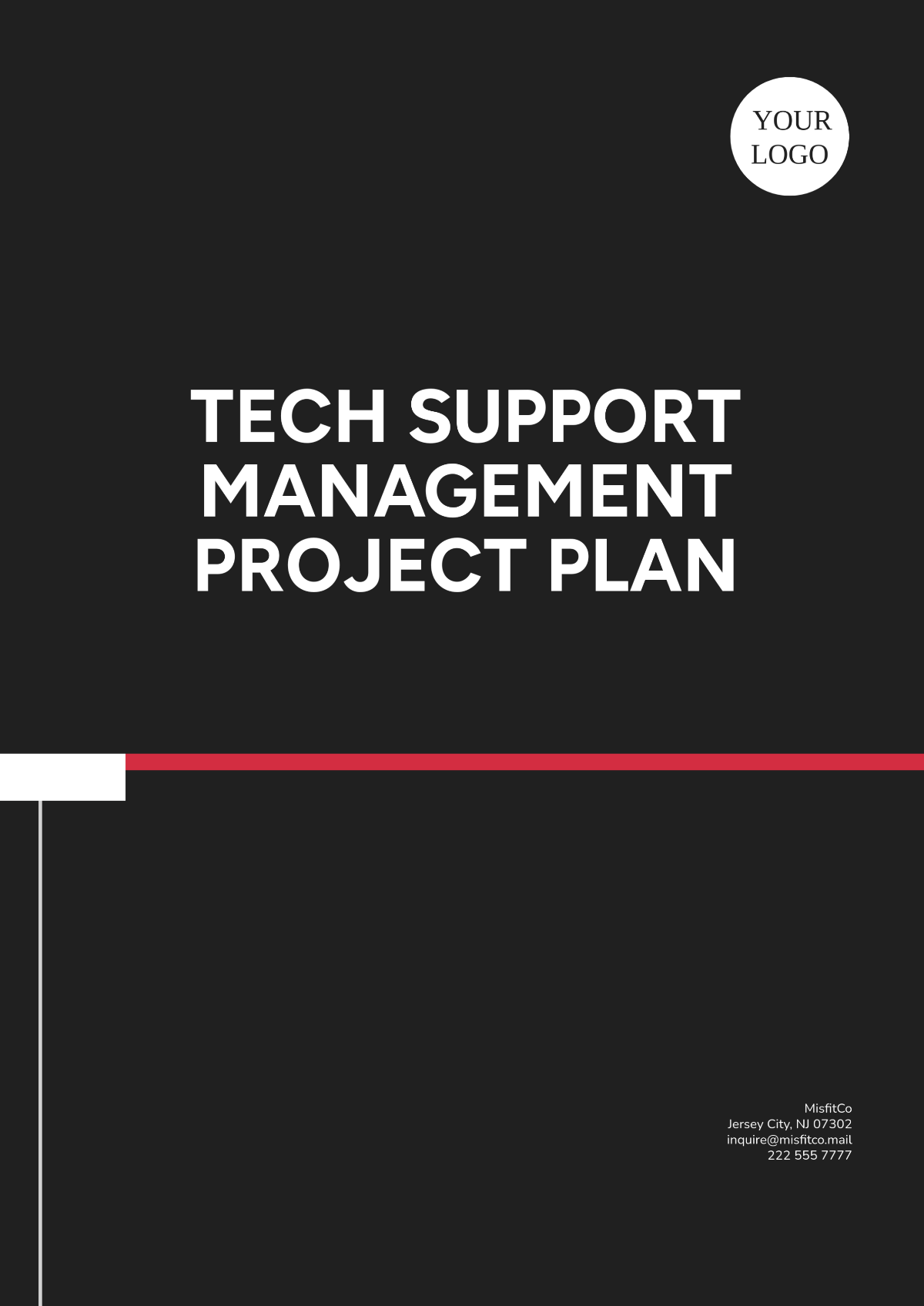 Tech Support Management Project Plan Template - Edit Online & Download