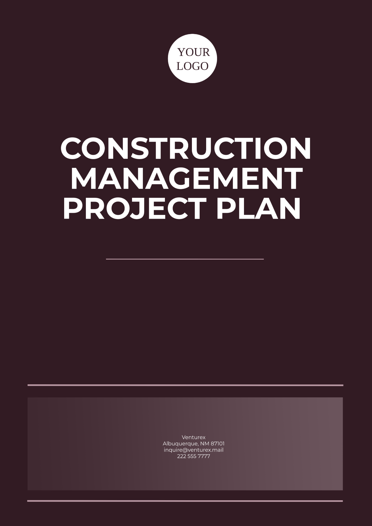 Construction Management Project Plan Template - Edit Online & Download