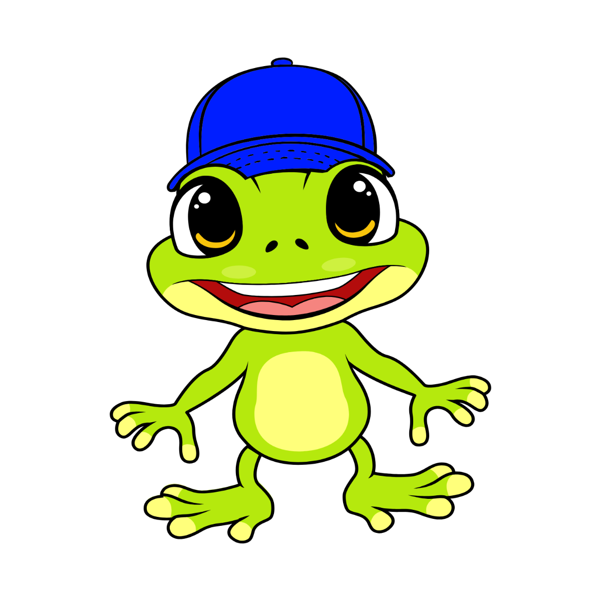 Free Cartoon Frog Clipart Template