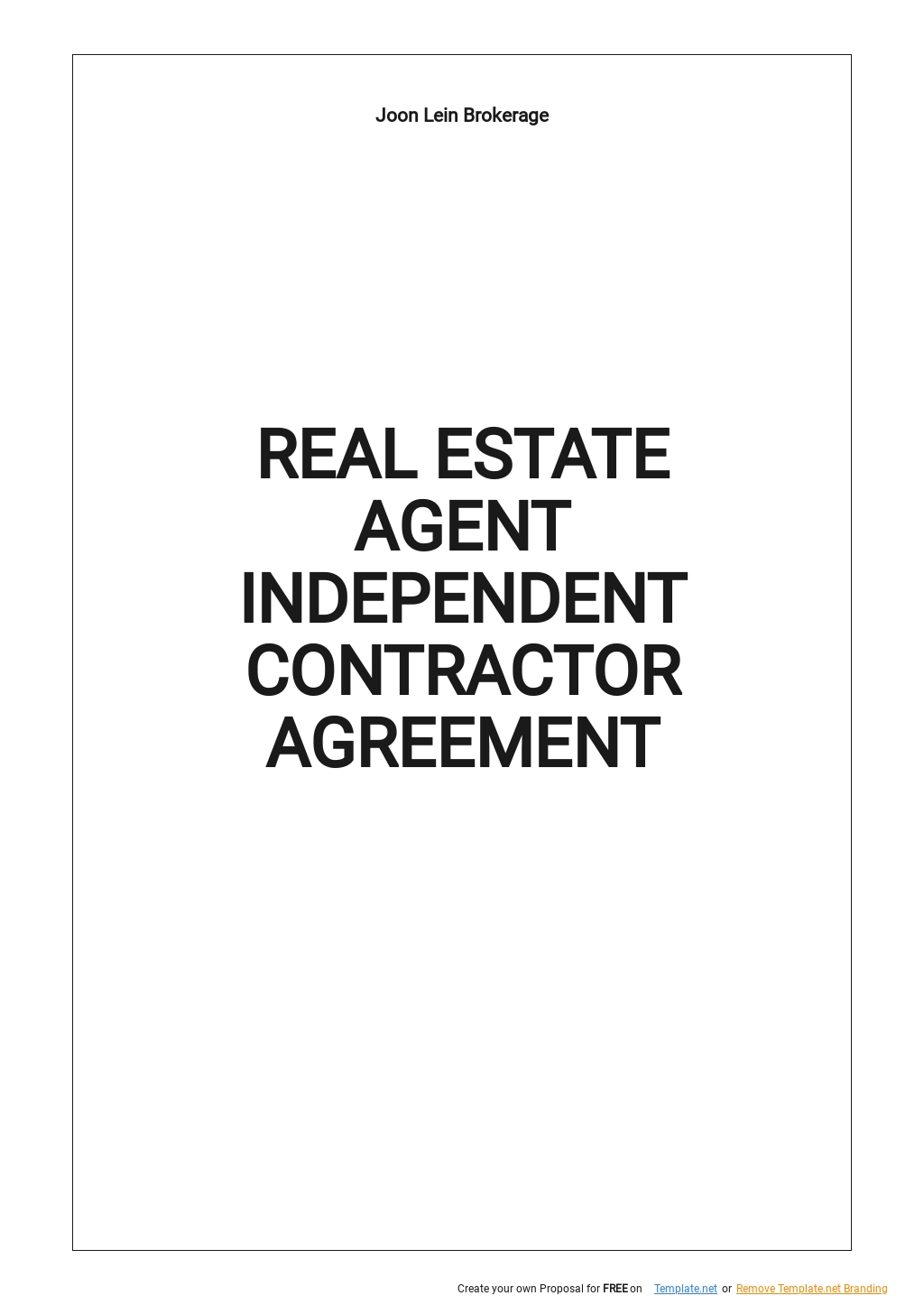 FREE Contract Agreement Templates in PDF