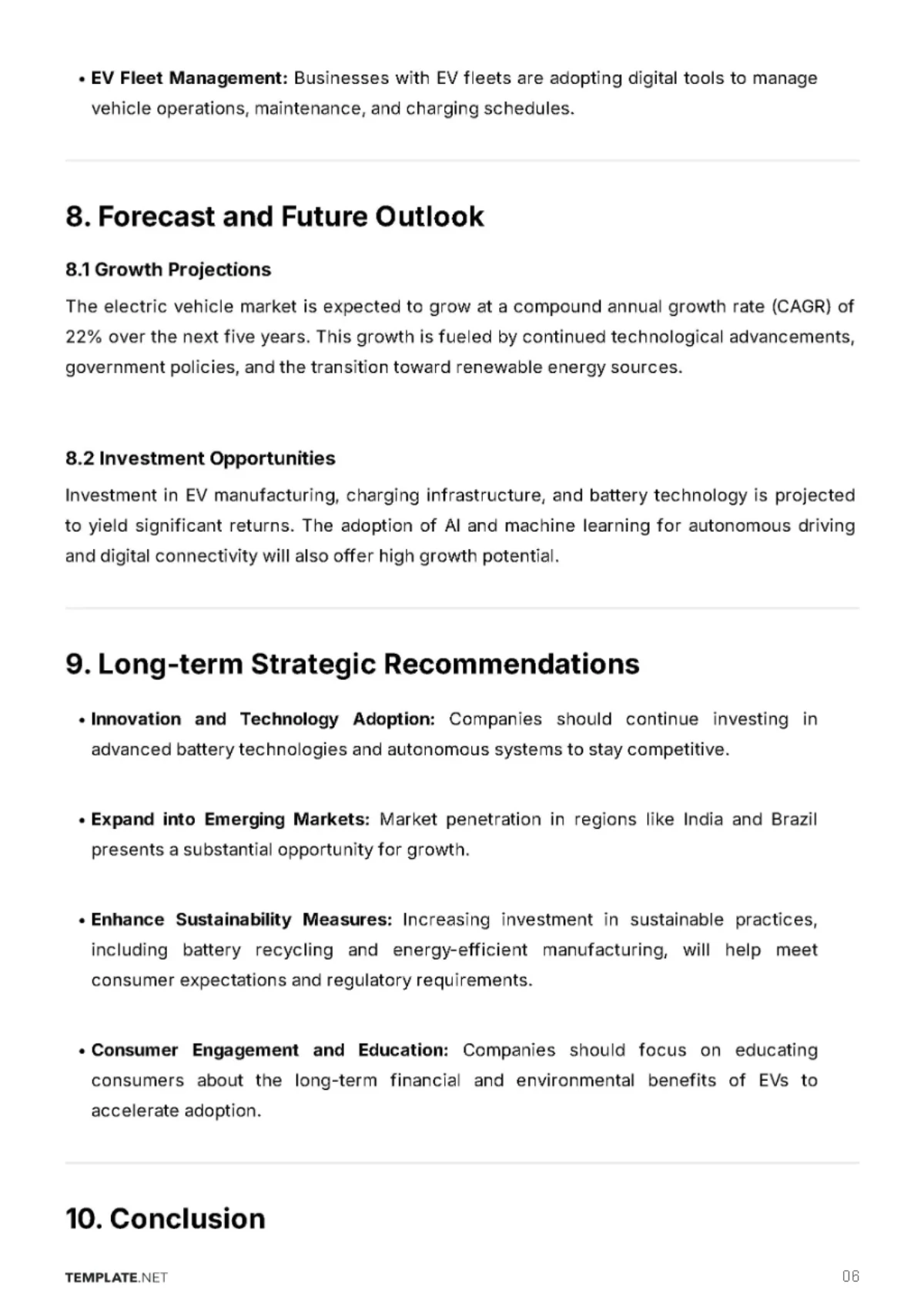 Free Industry Analysis Report Template to Edit Online