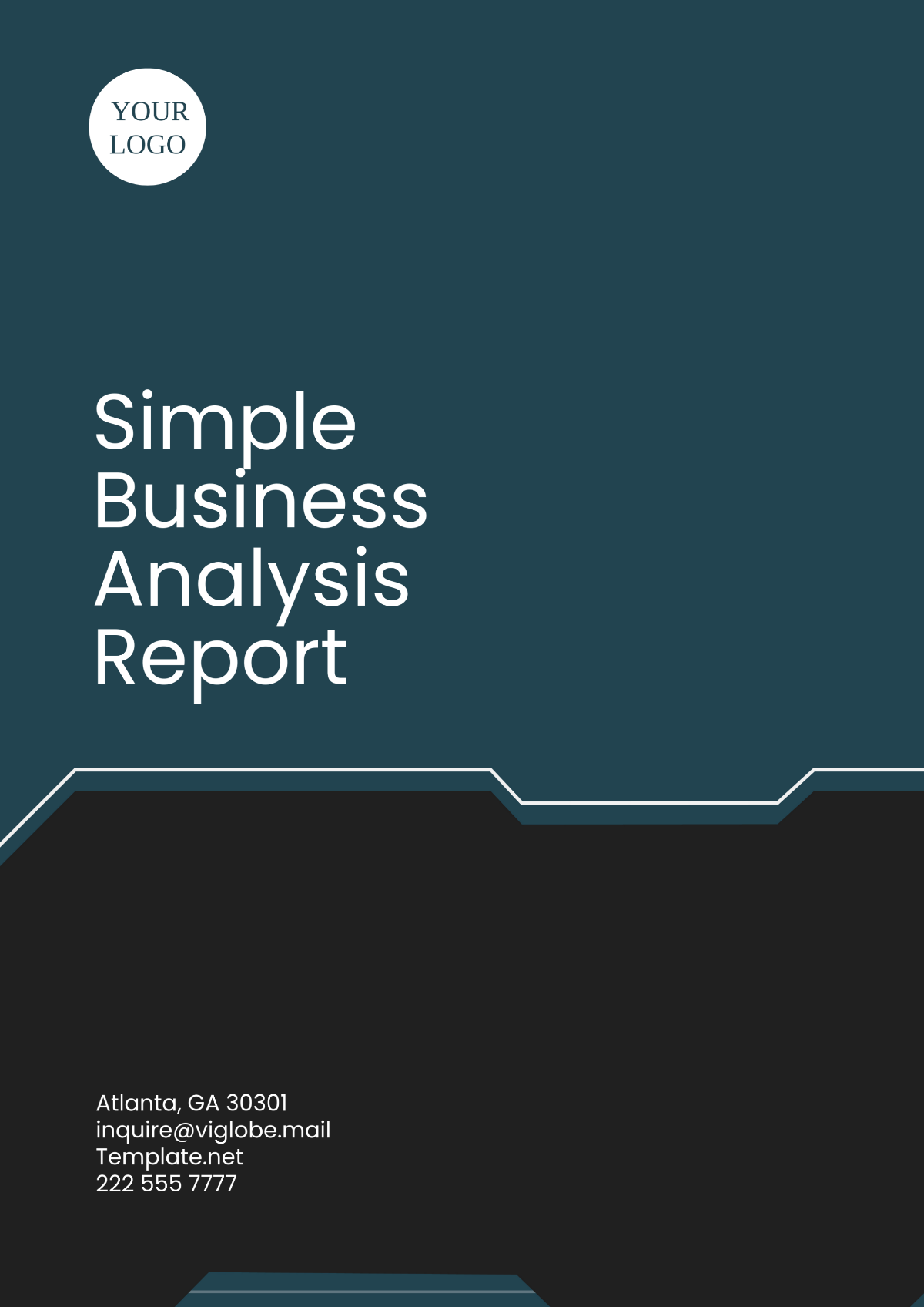 Simple Business Analysis Report Template - Edit Online & Download