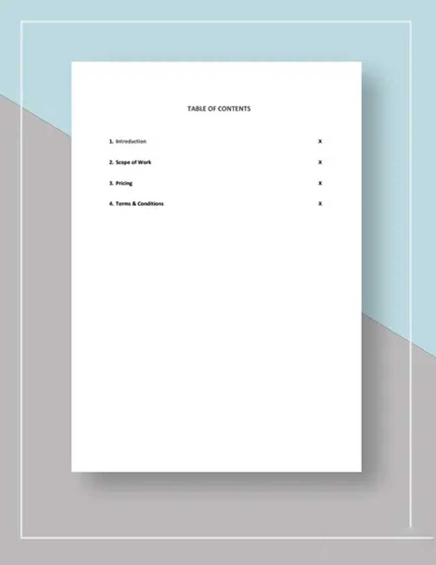 Editable Free Simple Real Estate Proposal Template