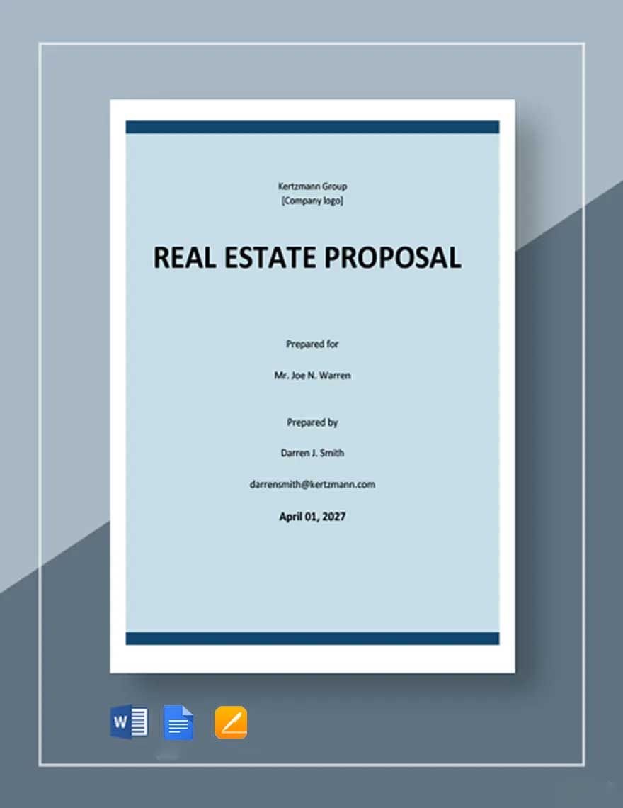 Basic Real Estate Proposal Template