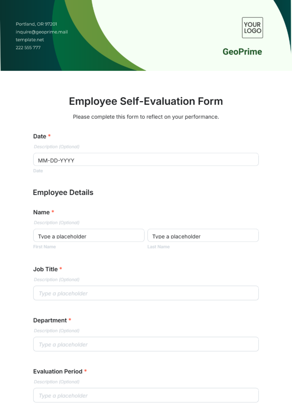 Free Assessment Templates Editable And Printable Free Assessment Templates Editable And Printable