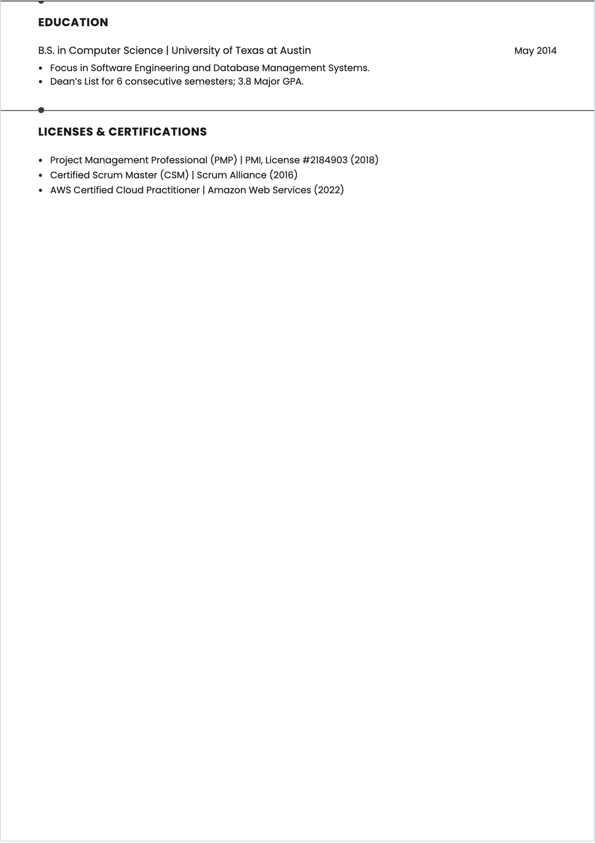 Free Aesthetic Career Functional ATS Resume Template