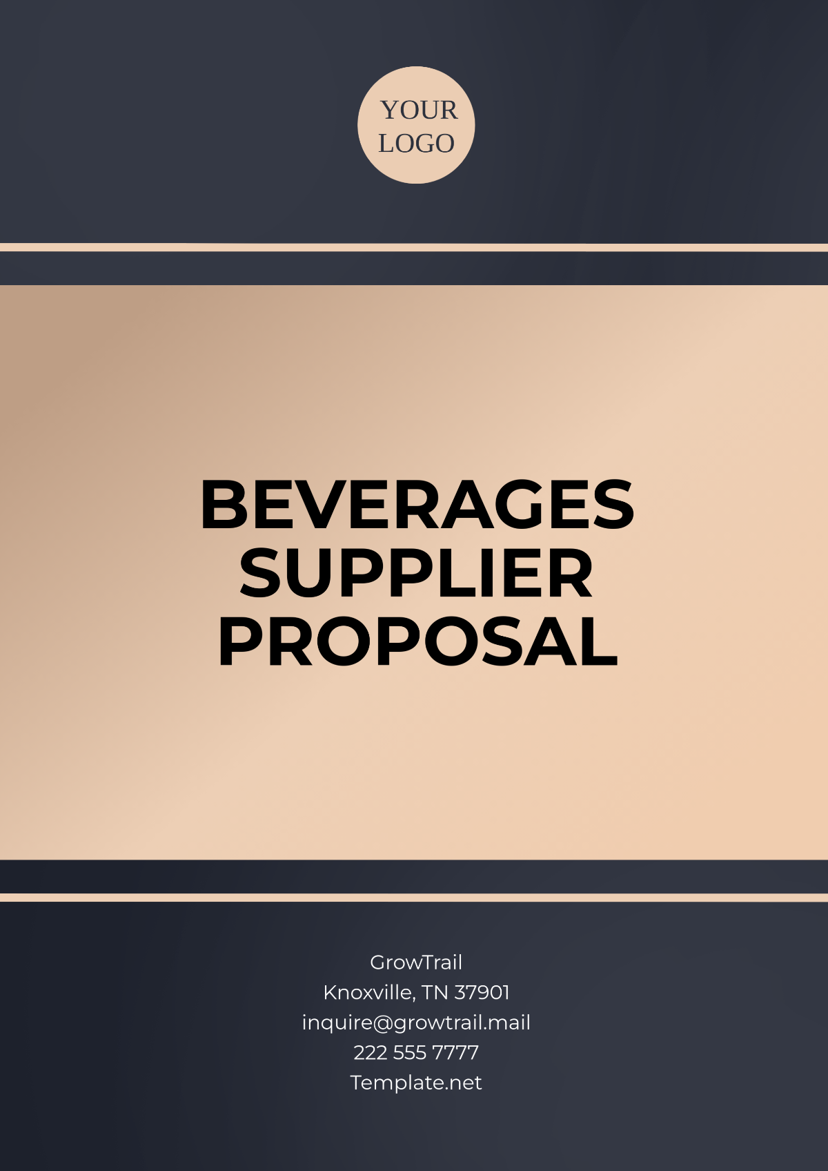 Beverage Supplier Proposal Template - Edit Online & Download