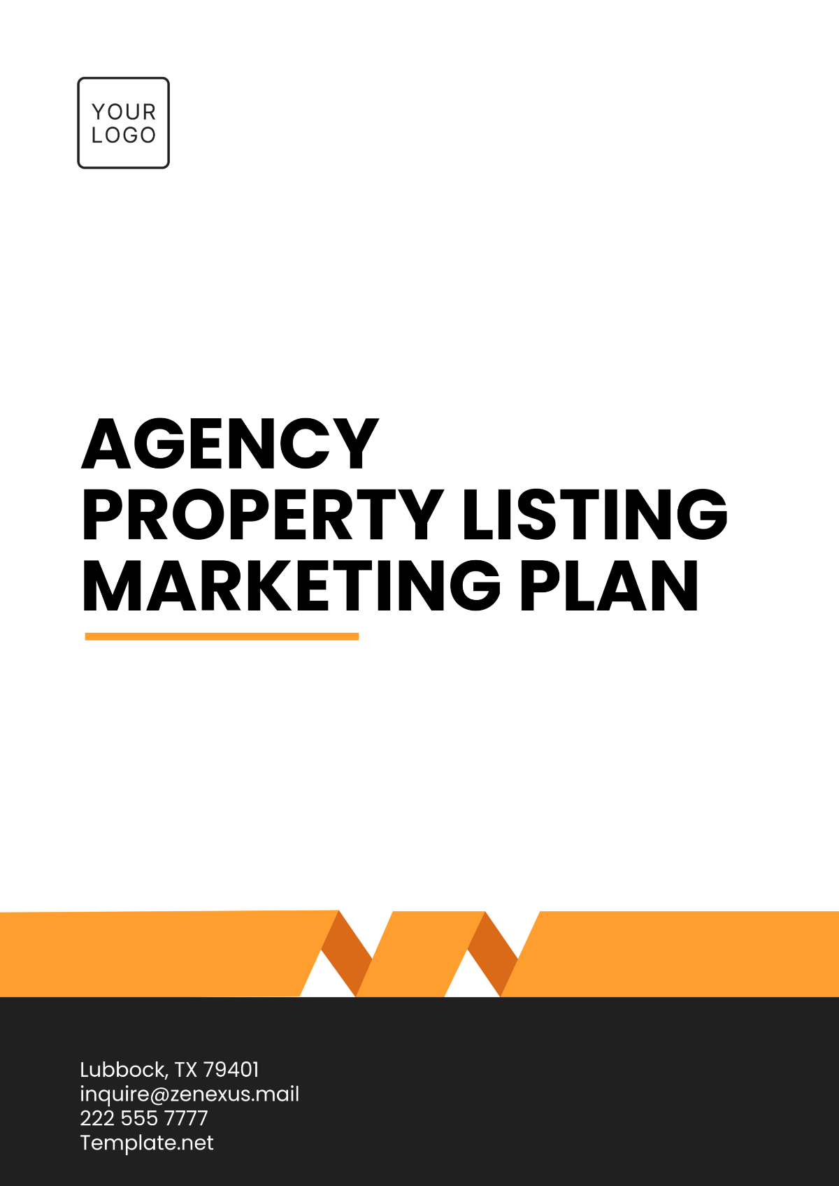 Agency Property Listing Marketing Plan for Real Estate Template - Edit Online & Download