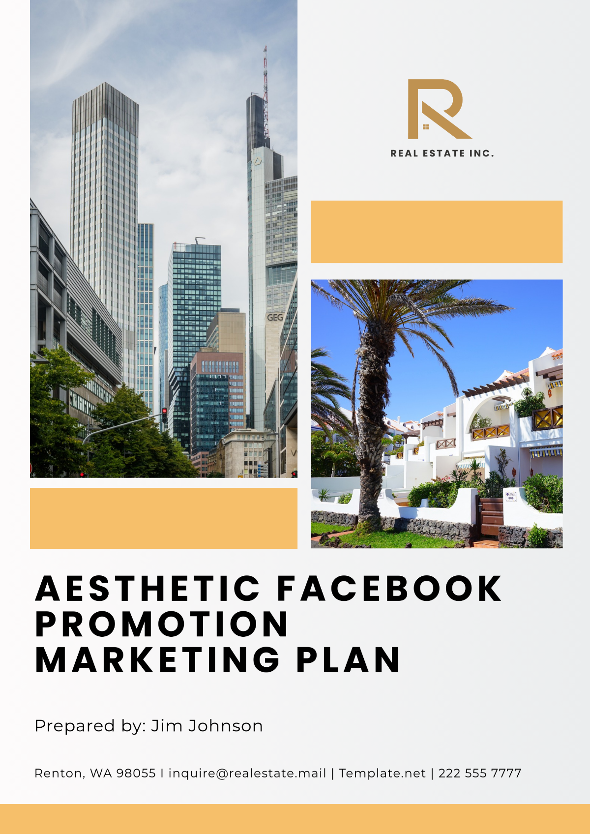 Aesthetic Facebook Promotion Marketing Plan Template - Edit Online & Download