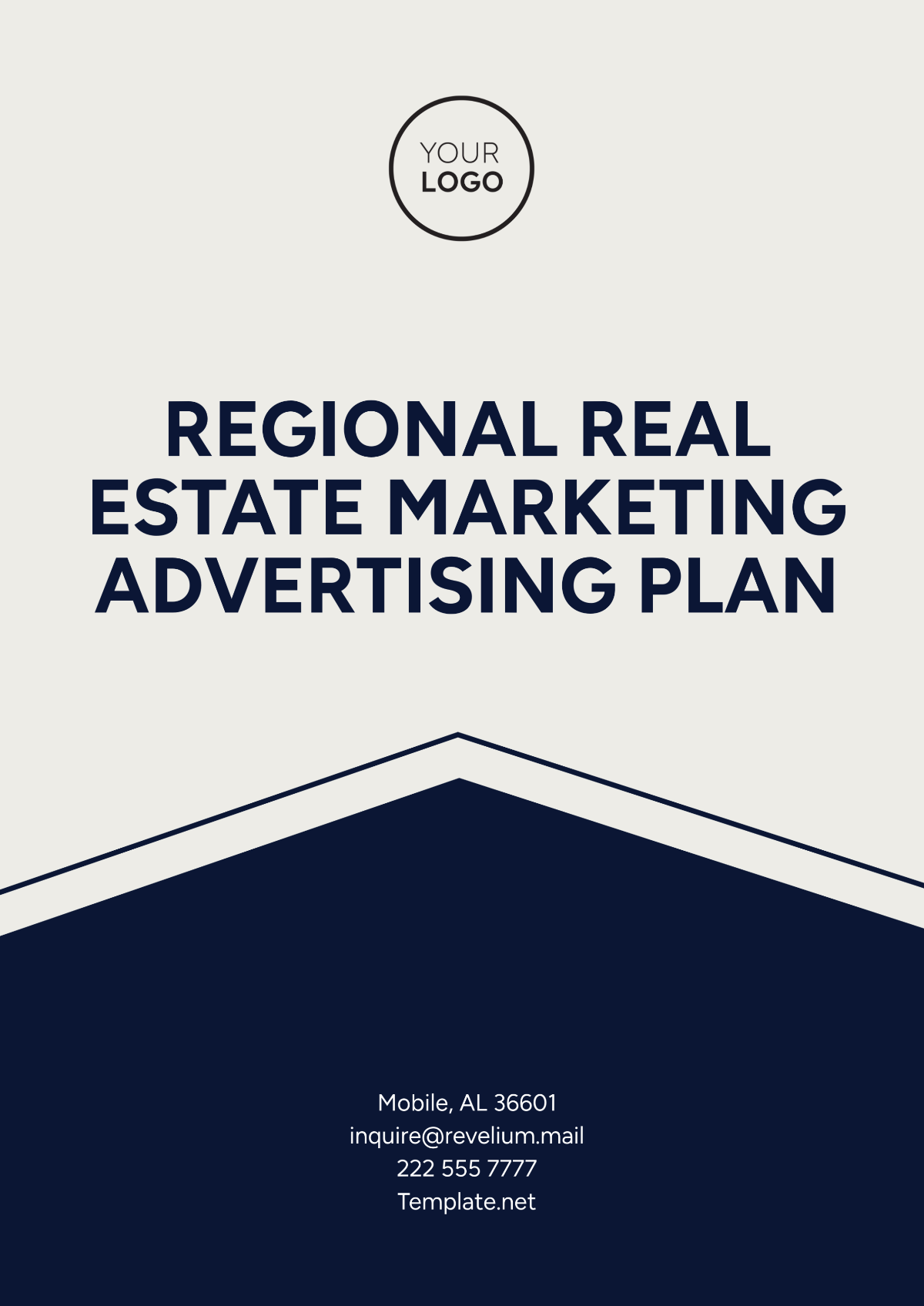 Free Regional Real Estate Marketing Advertising Plan Template