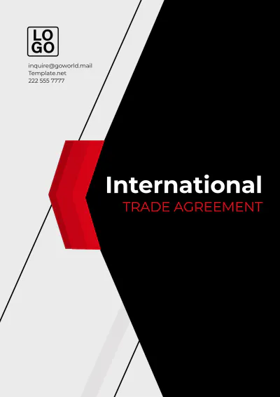 Free International Trade Agreement Template to Edit Online