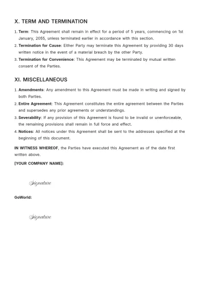 Free International Trade Agreement Template to Edit Online
