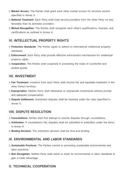Free Bilateral Trade Agreement Template to Edit Online