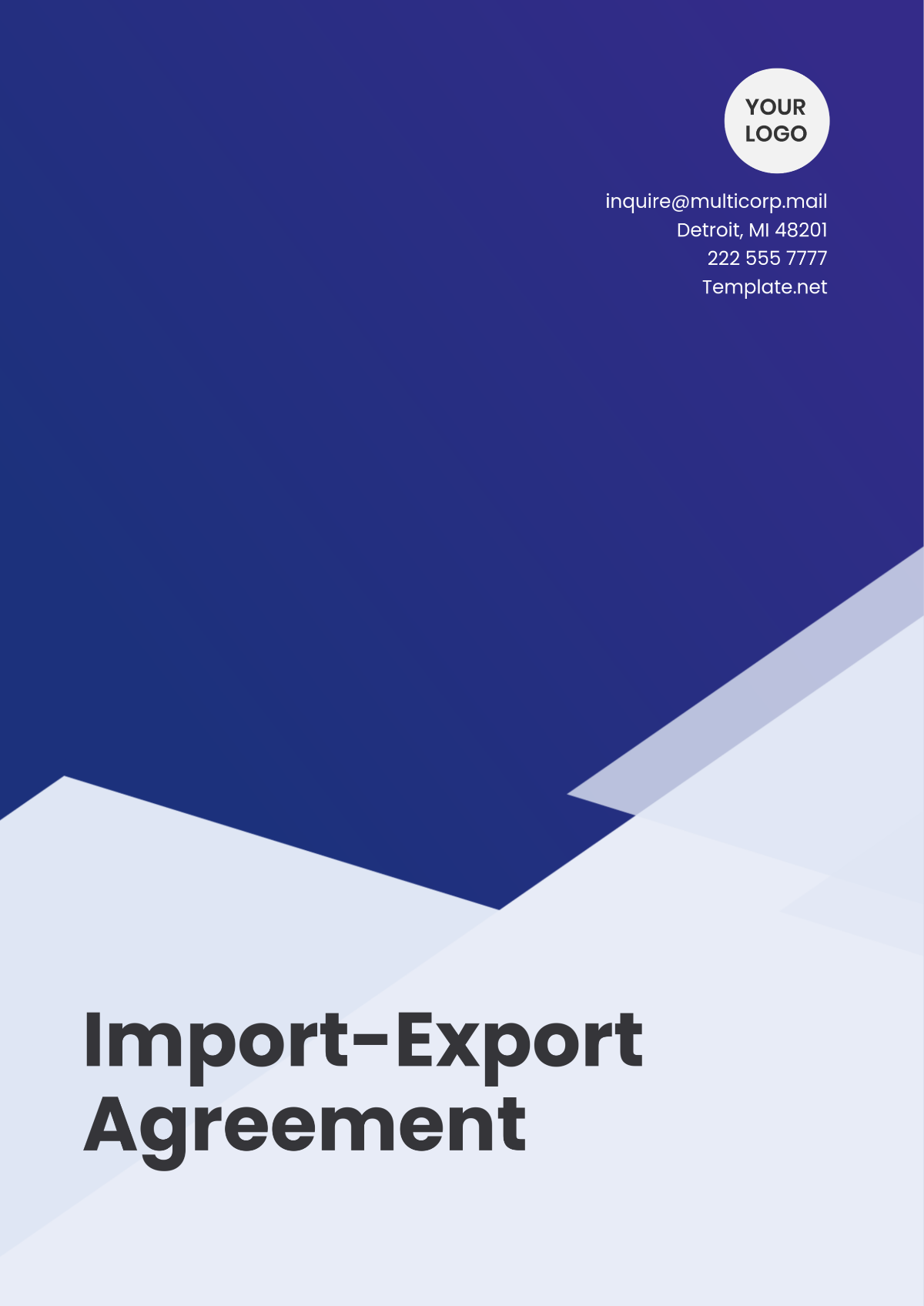 Import-Export Agreement Template - Edit Online & Download