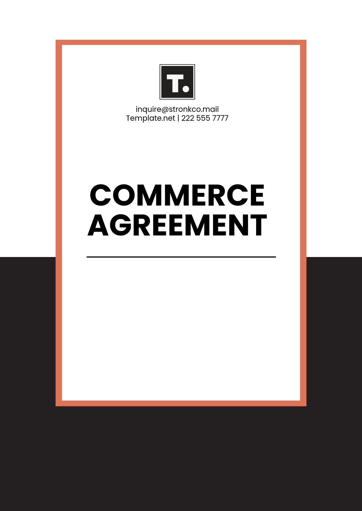 Printable Commerce Agreement Template - Edit Online & Download