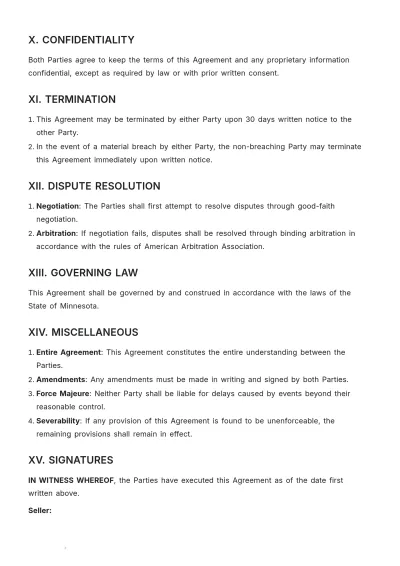 Free Printable Commerce Agreement Template to Edit Online