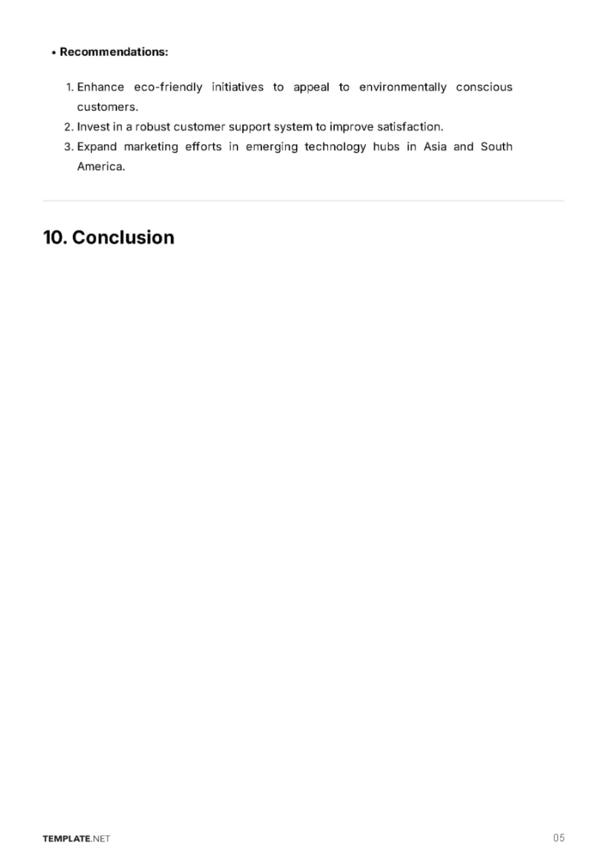 Free Customer Analysis Report Template to Edit Online