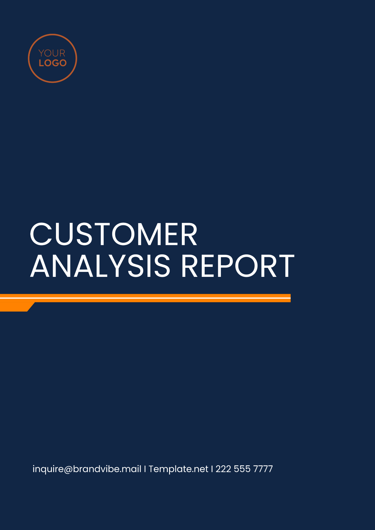 Customer Analysis Report Template - Edit Online & Download