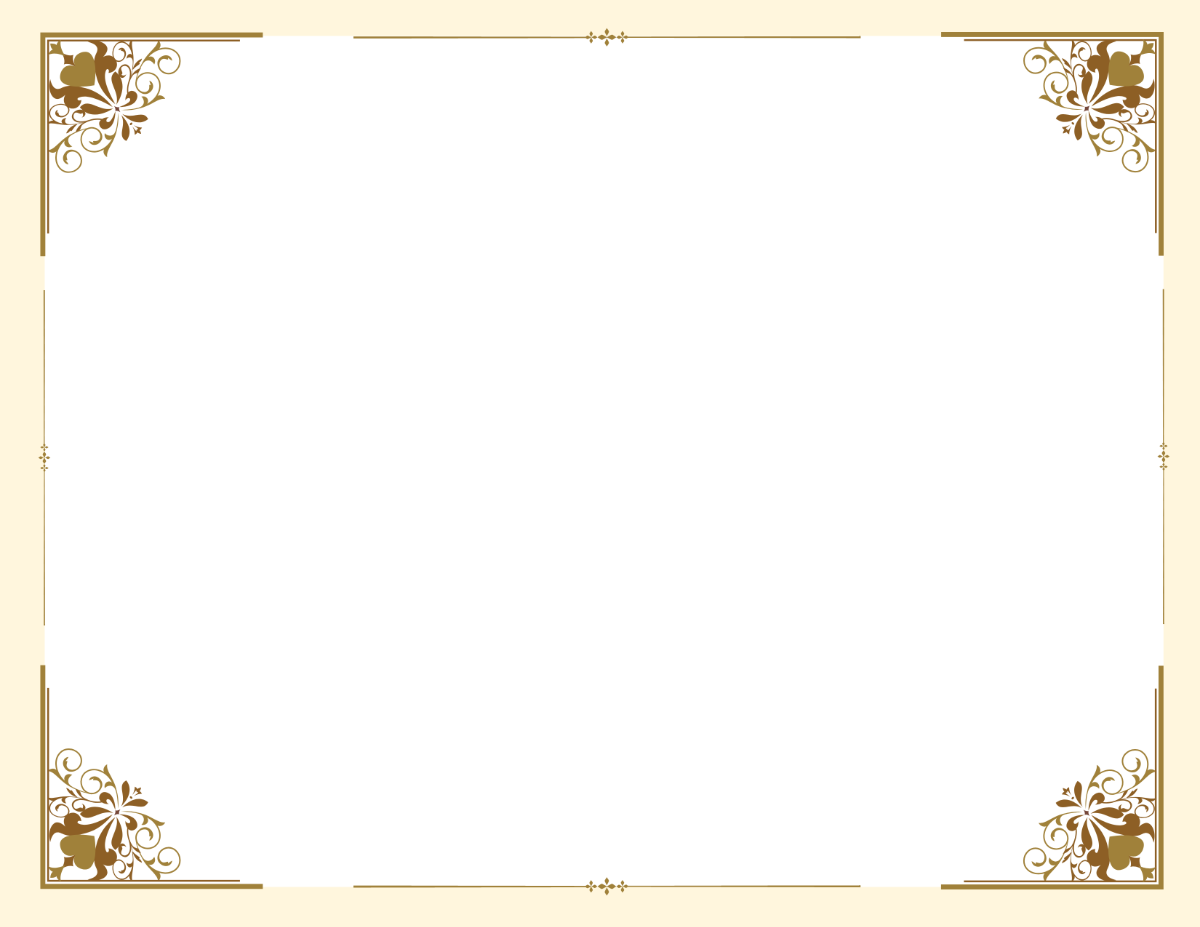 Free Ornamental Border Certificate Template - Edit Online & Download