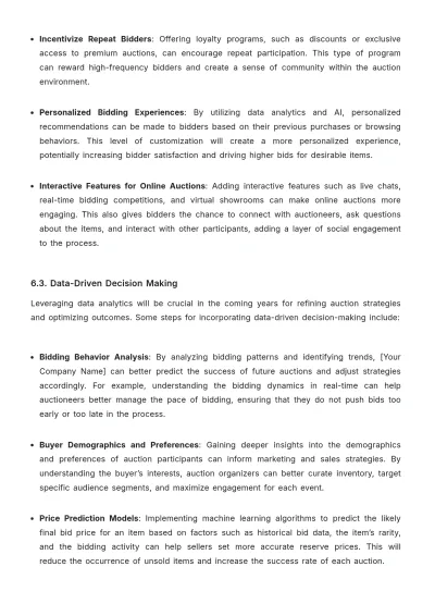 Free Auction Performance Report Template to Edit Online